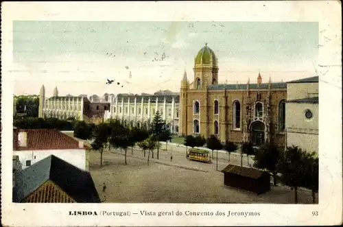 Ak Lisboa Lissabon Portugal, Vista geral do Convento dos Jeronymos