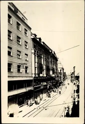 Ak Zagreb Kroatien, Straßenpartie