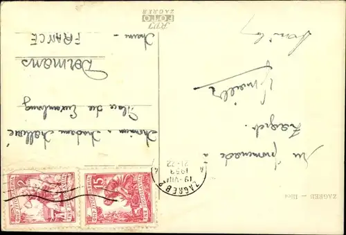 Ak Zagreb Kroatien, Straßenpartie