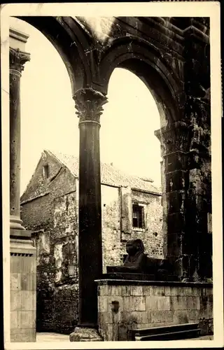 Ak Split Spalato Kroatien, Gebäude, Ruine