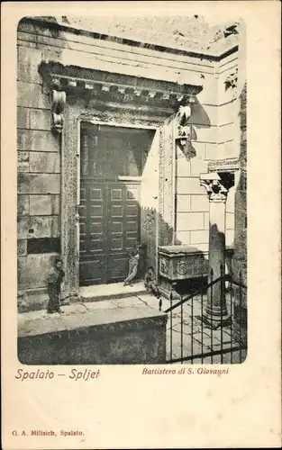 Ak Split Spalato Kroatien, Battistero di S. Giovanni