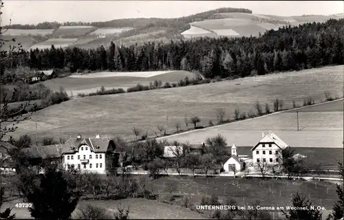 Ak Unternberg St. Corona am Wechsel Niederösterreich, Gesamtansicht