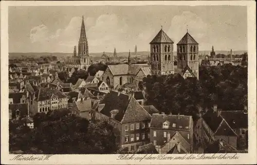 Ak Münster in Westfalen, Dom, Lambertikirche