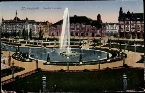 Ak Mannheim in Baden, Friedrichsplatz