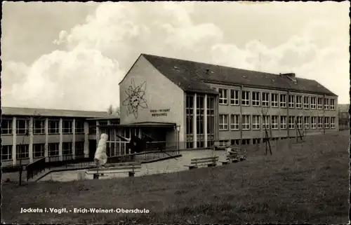 Ak Jocketa Pöhl Vogtland, Erich Weinert Oberschule