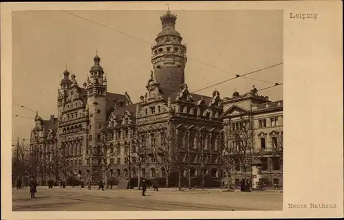 Ak Leipzig in Sachsen, neues Rathaus