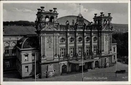 Ak Koblenz am Rhein, Stadthalle