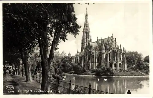 Ak Stuttgart in Württemberg, Johanneskirche