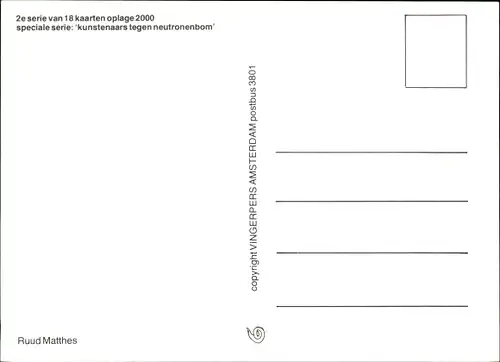 Künstler Ak Matthes, Ruud, Künstler gegen Neutronenbombe