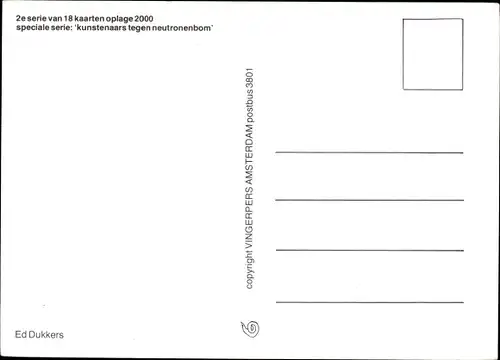 Künstler Ak Dukkers, Ed, Künstler gegen Neutronenbombe