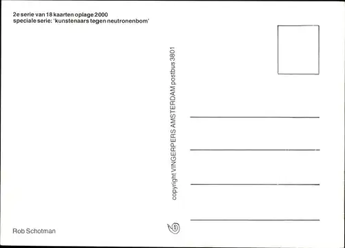 Künstler Ak Schotman, Rob, Künstler gegen Neutronenbombe