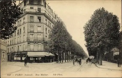 Ak Paris XVIe Passy Auteuil, Rue Molitor