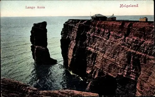 Ak Nordseeinsel Helgoland, Lange Anna