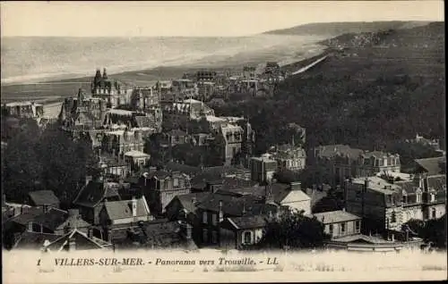 Ak Trouville Calvados, Panorama