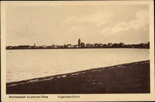 Ak Nordseebad Döse Cuxhaven, Kugelbake Bucht