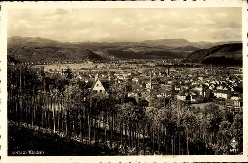 Ak Lörrach in Baden, Gesamtansicht