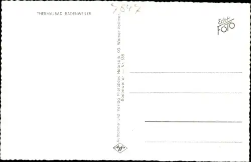 Ak Badenweiler im Schwarzwald, Thermalbad
