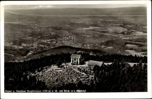 Ak Blauen Badenweiler im Schwarzwald, Hochblauen, Hotel, Panorama