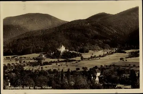 Ak Badenweiler im Schwarzwald, Haus Waldeck, Panorama