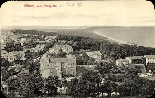 Ak Ostseebad Göhren auf Rügen, Panorama vom Nordpeerd aus