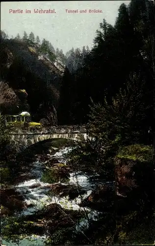 Ak Bad Säckingen am Hochrhein, Tunnel, Brücke, Wehratal