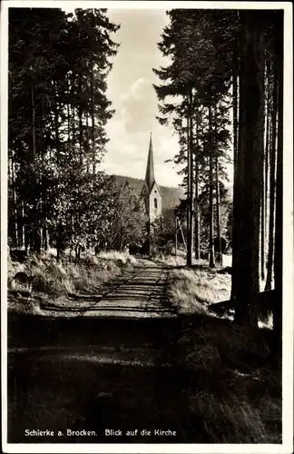 Ak Schierke Wernigerode im Harz, Kirche