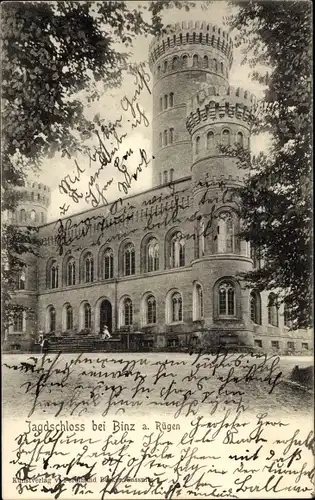 Ak Binz auf Rügen, Jagdschloss Granitz