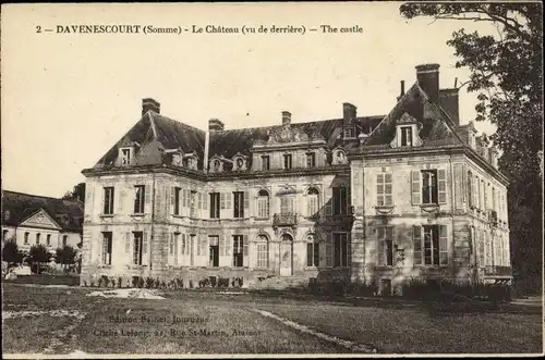 Ak Davenescourt Somme, Schloss