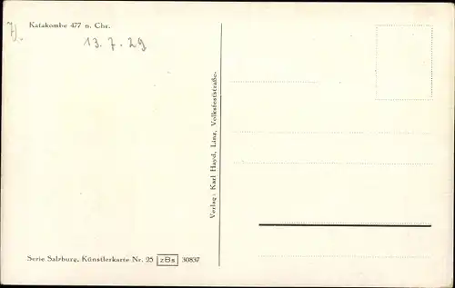 Künstler Ak Salzburg in Österreich, Maximuskapelle, St. Peterfriedhof