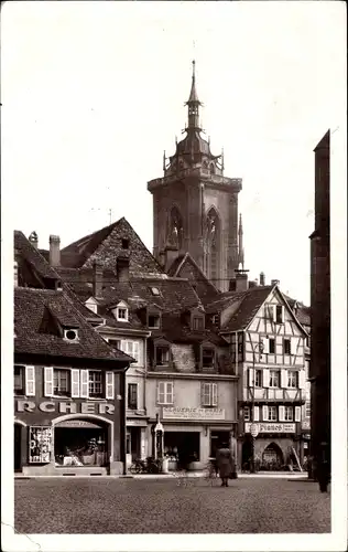 Ak Colmar Kolmar Elsass Haut Rhin, Place des Dominicains