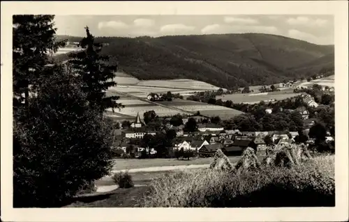 Ak Erlbach im Vogtland, Totalansicht