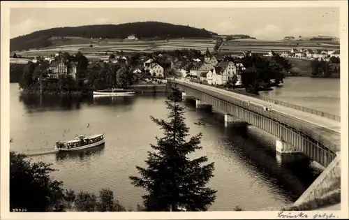 Ak Saalburg in Thüringen, am Stausee der Bleilochtalsperre, Haus Fürstenhöhe