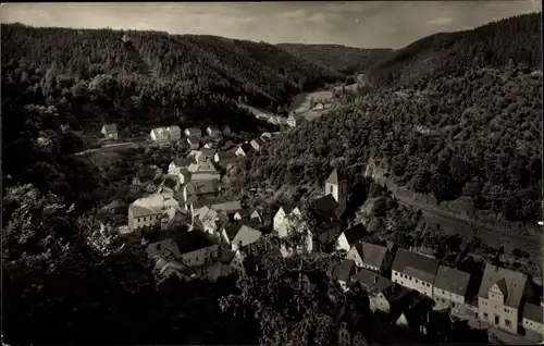 Ak Ziegenrück an der Saale Thüringen, Altstadt, Panorama