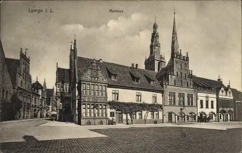 Ak Lemgo in Lippe, Rathaus