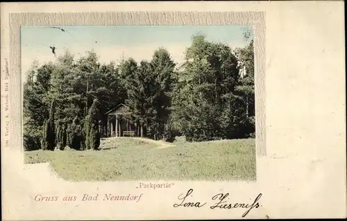 Ak Bad Nenndorf an der Weser, Park