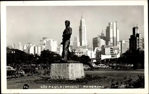 Ak São Paulo Brasilien, Panorama, Denkmal