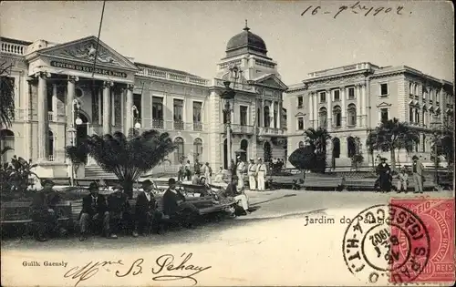 Ak São Paulo Brasilien, Jardim do Palacio