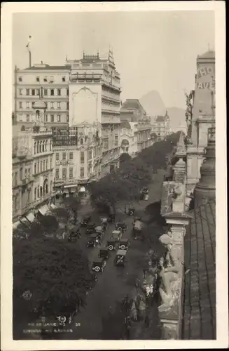 Ak Rio de Janeiro Brasilien, Avenida Rio Branco