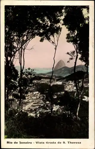 Ak Rio de Janeiro Brasilien, Vista tirada de S. Theresa