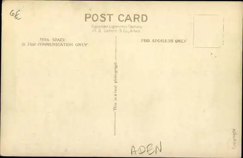 Ak Aden Jemen, Hafen, Dampfschiffe