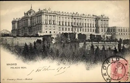AK Madrid, Spanien, Königspalast
