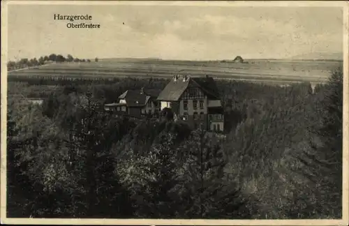 Ak Harzgerode am Harz, Oberförsterei