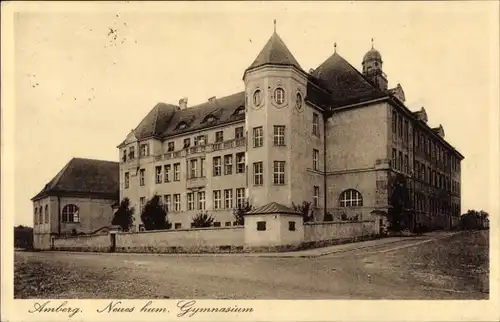 Ak Amberg in der Oberpfalz Bayern, Neues humanistisches Gymnasium