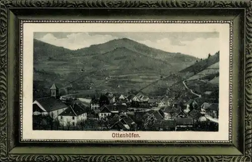 Präge Passepartout Ak Ottenhöfen im Schwarzwald, Gesamtansicht