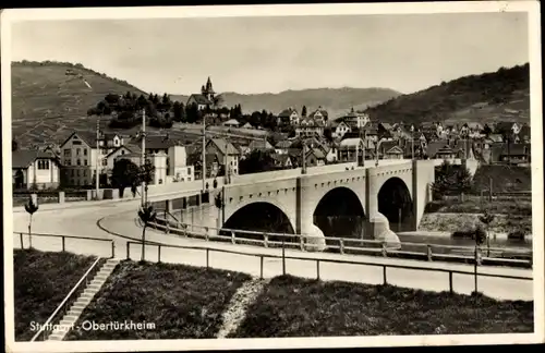 Ak Obertürkheim Stuttgart in Baden Württemberg, Brücke