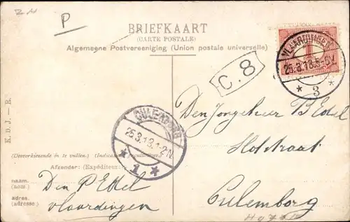 Ak Vlaardingen Südholland, Logger, Fischerboot