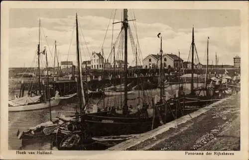 Ak Hoek van Holland Rotterdam Südholland Niederlande, Rijkshaven