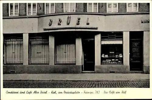 Ak Kiel, Konditorei Café Alex Brüel