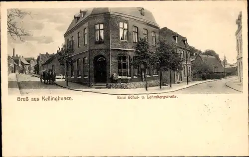 Ak Kellinghusen in Holstein, Ecke Schulstraße und Lehmbergstraße