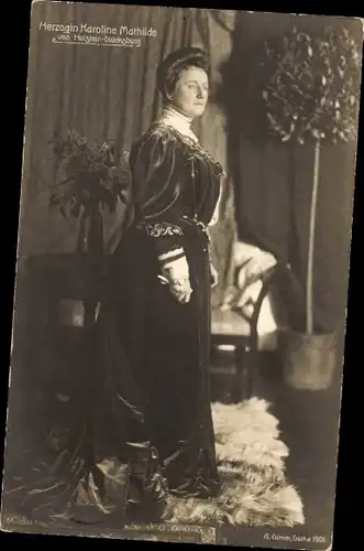 Ak Herzogin Karoline Mathilde von Holstein Glücksburg